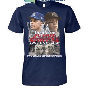 New York Yankees Judge Soto 2024 Two Walks Or Two Gappers T-Shirt