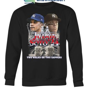 New York Yankees Judge Soto 2024 Two Walks Or Two Gappers T-Shirt