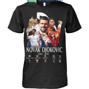 Novak Djokovic 2003 2024 GOAT Tennis T Shirt