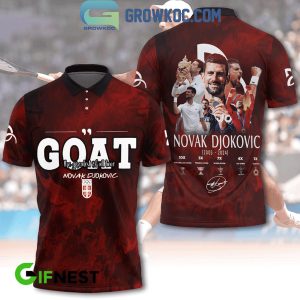 Novak Djokovic GOAT The Greatest Of All Time Polo Shirt