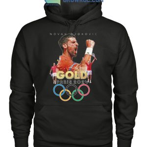 Novak Djokovic Gold Medal Tennis Paris 2024 T Shirt