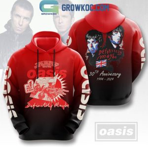 Oasis 30th Anniversary With Definitely Maybe 1994-2024 Hoodie T-Shirt