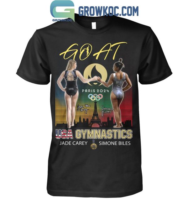 Olympic Paris 2024 Jade Carey And Simone Bile USA Gymnastics T-Shirt