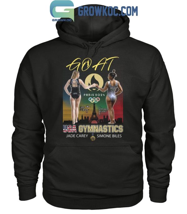 Olympic Paris 2024 Jade Carey And Simone Bile USA Gymnastics T-Shirt