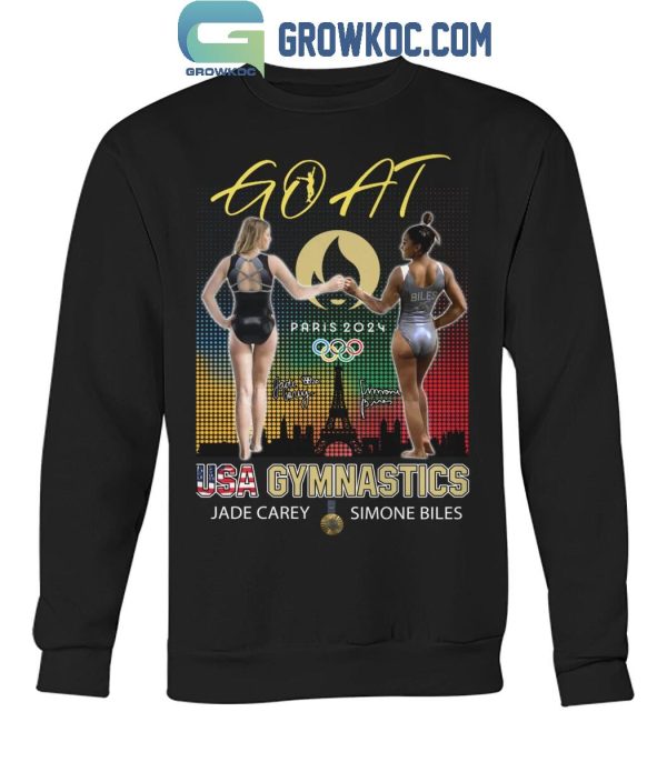 Olympic Paris 2024 Jade Carey And Simone Bile USA Gymnastics T-Shirt