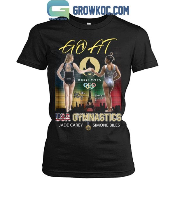 Olympic Paris 2024 Jade Carey And Simone Bile USA Gymnastics T-Shirt