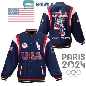 Olympic Paris 2024 Team USA Lucky Charm Baseball Jacket