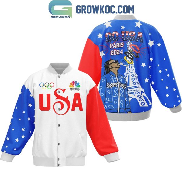 Olympic Paris 2024 Team USA Snoop Dogg Baseball Jacket