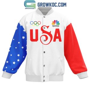 Olympic Paris 2024 Team USA Snoop Dogg Baseball Jacket