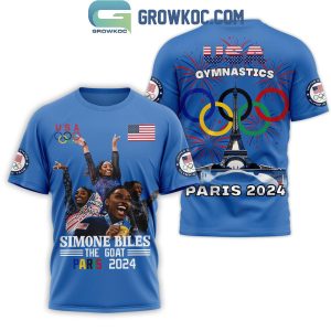 Olympic Paris 2024 US Gymnastics Simone BilesThe GOAT Hoodie T Shirt