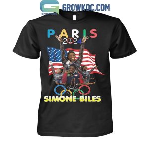 Paris Gymnastics 2024 Olympic Simone Biles Gold Meda T-Shirt