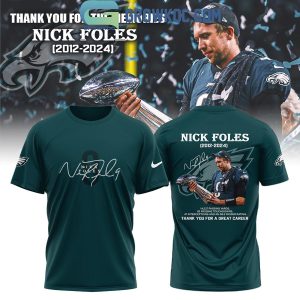 Philadelphia Eagles Thank You Nick Foles A Great Career Hoodie T Shirt