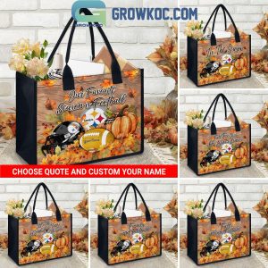 Pittsburgh Steelers Welcome Fall Season Personalized Canvas Tote Bag