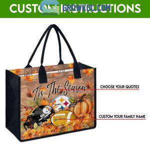 Pittsburgh Steelers Welcome Fall Season Personalized Canvas Tote Bag