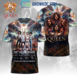 Queen Band 55th Anniversary 1970-2025 Thank You Hoodie T Shirt