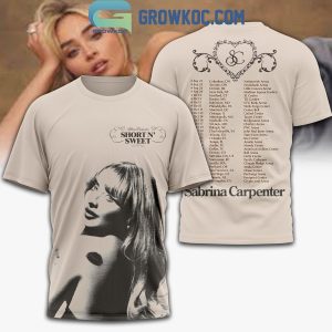 Sabrina Carpenter Short N’ Sweet Tour 2024 For Fan Schedule Hoodie T Shirt