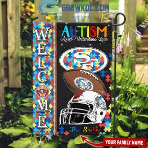 San Francisco 49ers Autism Accept Understand Love Personalized House Garden Flag