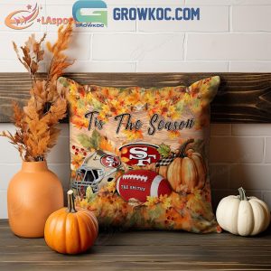 San Francisco 49ers Football Welcoming Fall Season Personalized Pillow