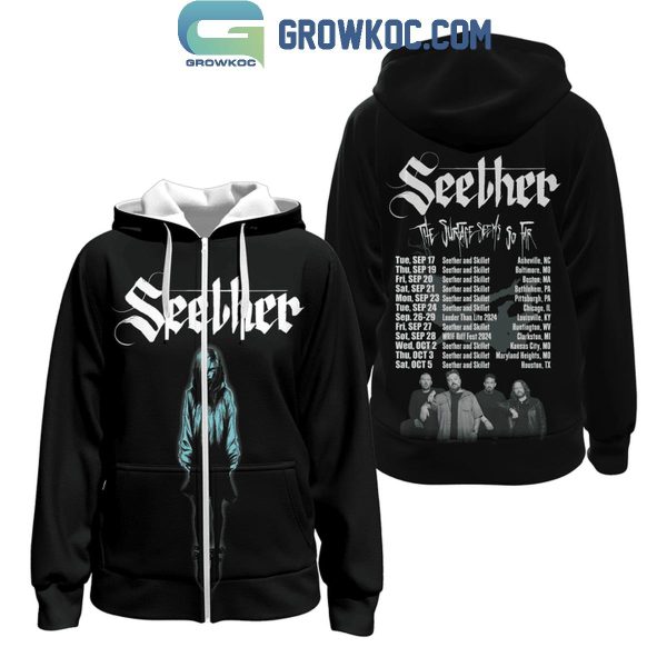 Seether The Surface Seems So Far Tour 2024 Hoodie T-Shirt