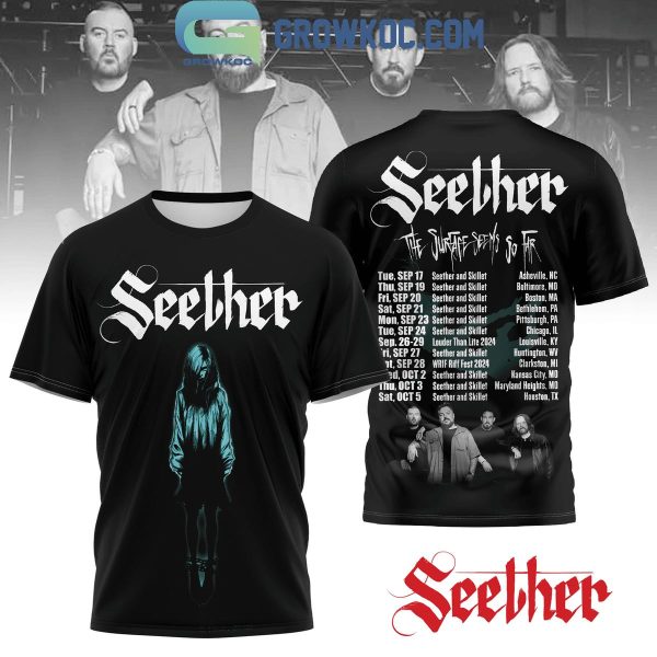 Seether The Surface Seems So Far Tour 2024 Hoodie T-Shirt