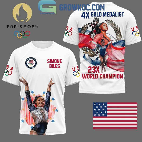 Simone Biles 4X Gold Medalist 23X World Champions Hoodie T Shirt