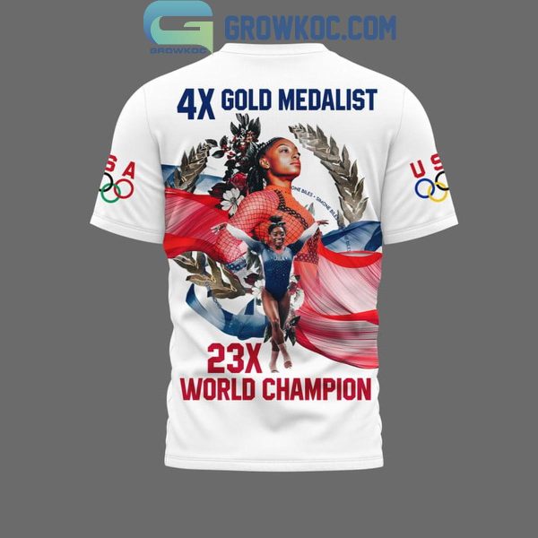 Simone Biles 4X Gold Medalist 23X World Champions Hoodie T Shirt