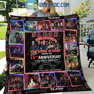 Slash 13th Anniversary The River Is Rising Fleece Blanket Quilt