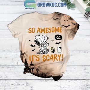 Snoopy So Awesome It’s Scary Halloween Fleece Pajamas Set