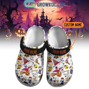 Snoopy Wicked Halloween Personalized Crocs Clogs