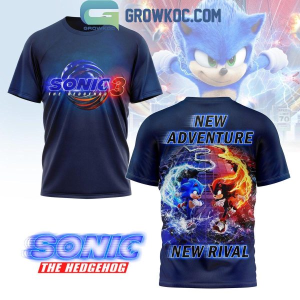 Sonic The Hedgehog 3 New Adventure New Rival Hoodie T-Shirt