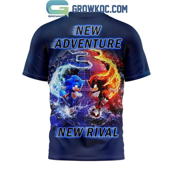 Sonic The Hedgehog 3 New Adventure New Rival Hoodie T-Shirt