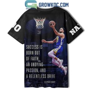 Stephen Curry Success Is Born Out Of Faith Personalized Hoodie T Shirt