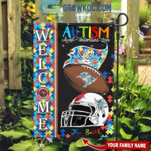 Tampa Bay Buccaneers Autism Accept Understand Love Personalized House Garden Flag