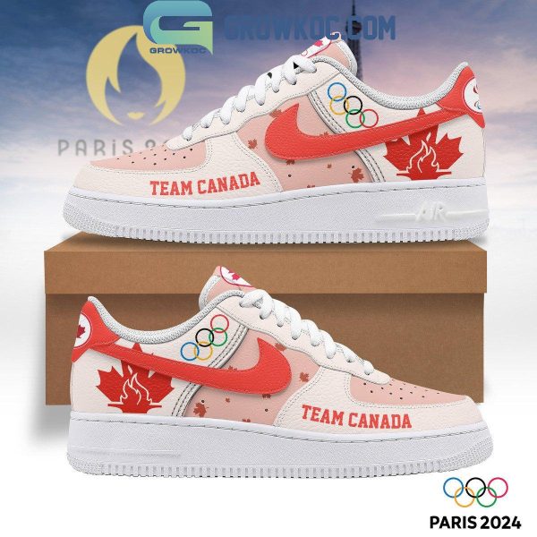 Team Canada Olympic Paris 2024 Celebration Air Force 1 Shoes