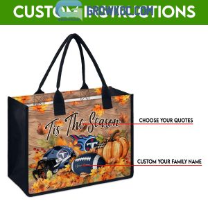 Tennessee Titans Welcome Fall Season Personalized Canvas Tote Bag