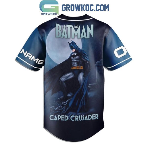 The Cape Crusader 2024 Batman DC Comic Personalized Baseball Jersey