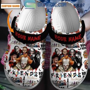 The Halloweens Friends Horror Addict Personalized Crocs Clogs