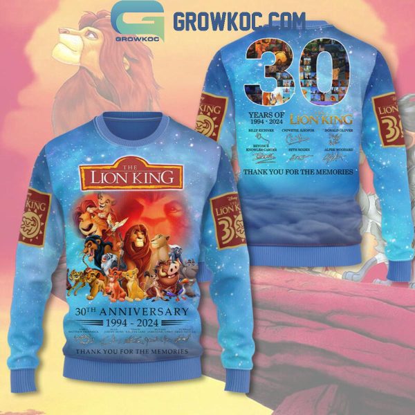 The Lion King 30 Years Of The Memories Since 1994 Hoodie T Shirt