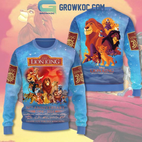 The Lion King 30th Anniversary 1994-2024 Thank You Hoodie T Shirt