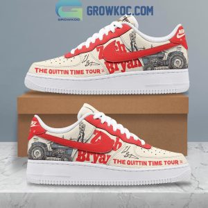 The Quittin Tume Tour 2024 Of Zach Bryan Air Force 1 Shoes