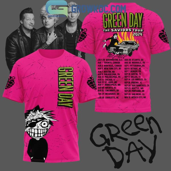 The Saviours Tour 2024 Of Green Day Band Celebration Hoodie T Shirt