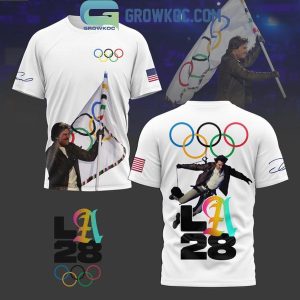 Tom Cruise Olympic Los Angeles 2028 Waving Flag Hoodie T-Shirt