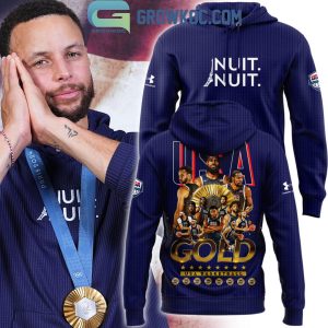 USA Basketball Olympic Gold Medalist 2024 Paris Nuit Hoodie T-Shirt