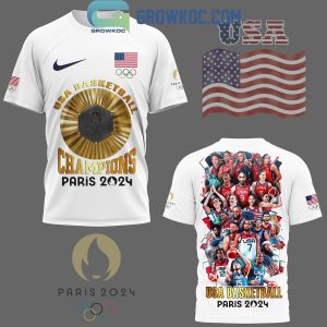 USA Basketball Team Champions Paris 2024 Hoodie T-Shirt