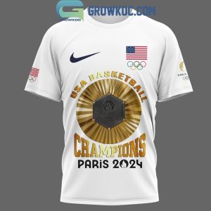 USA Basketball Team Champions Paris 2024 Hoodie T-Shirt