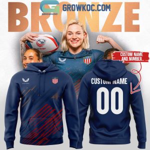 USA Rugby Bronze Champions 2024 Personalized Hoodie T Shirt