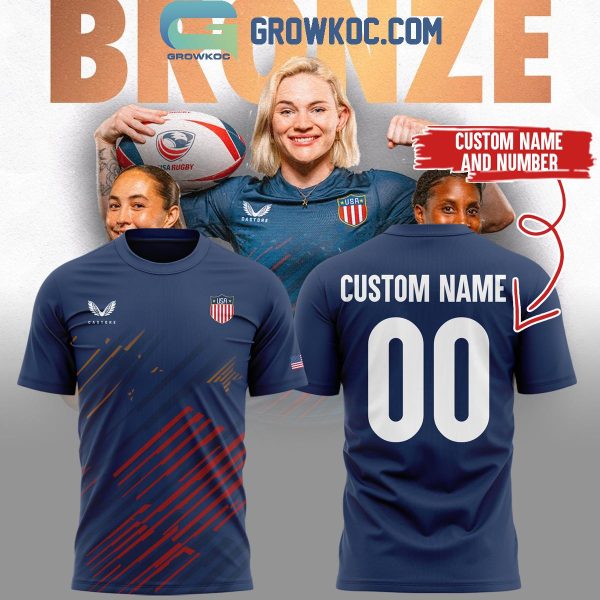 USA Rugby Bronze Champions 2024 Personalized Hoodie T Shirt