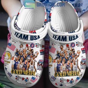 USA Team Basketball Men Gold Medal Crocs Clogs