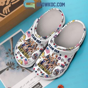 USA Team Basketball Men Gold Medal Crocs Clogs