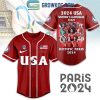 Australia Team Olympic Paris 2024 Personalized Baseball Jersey